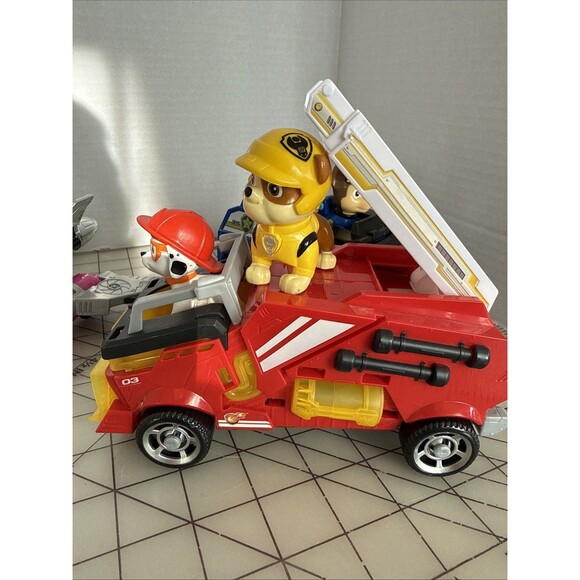 Paw Patrol Lot Of Vehicles And Figures Sound/Lights Work - Picture 8 of 16